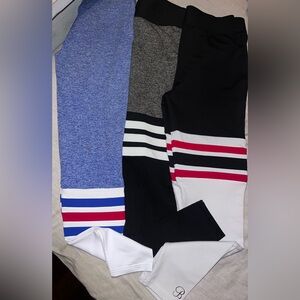 Bombshell Leggings - Blue, Gray, Black